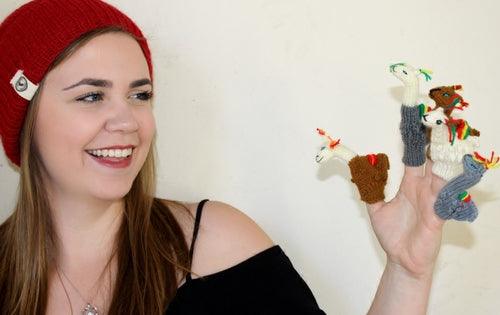 Alpaca Finger Puppet